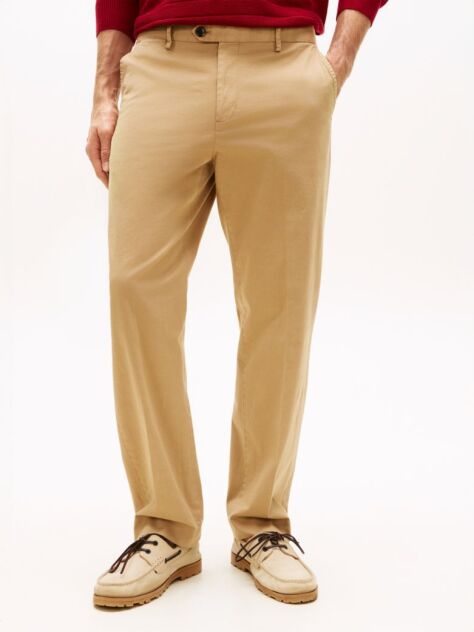 Μπεζ Smart Casual Παντελόνι Σε Κανονική Γραμμή  Άνδρες