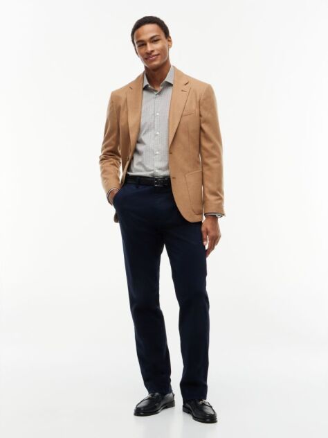 Multi Slim Fit Gingham Check Poplin Shirt  Men