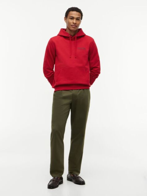 Red Back Graphic Relaxed Terry Hoody  Men