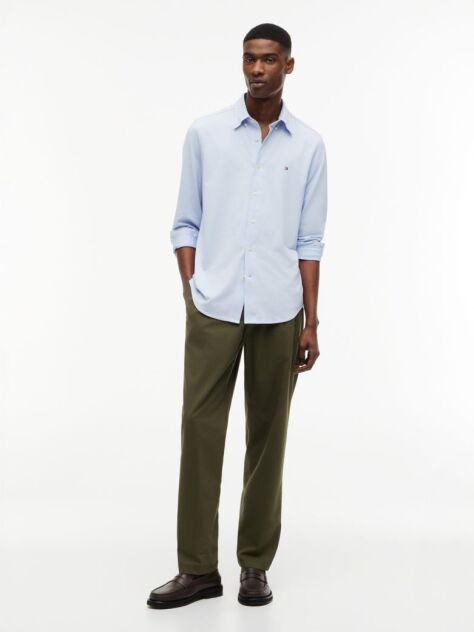 Blue Performance Regular Fit Button-Down Oxford Shirt  Men