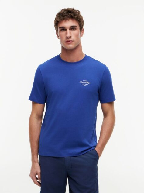 Blue Back Logo Jersey T-Shirt  Men
