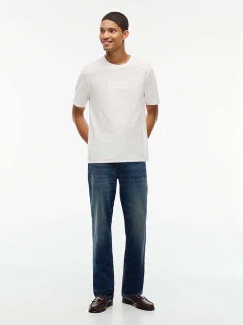 Beige Logo Graphic T-Shirt  Men