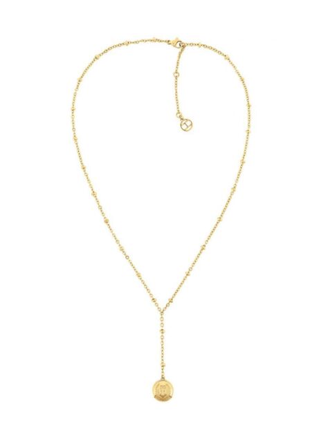 Gold Drop Bead necklace  Women
