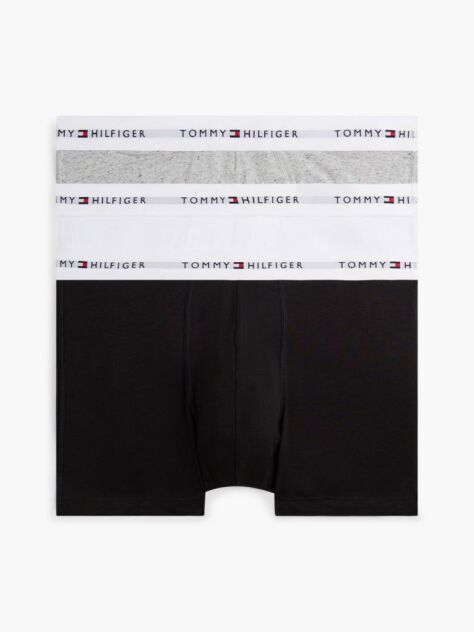 Multi 3-Pack Signature Repeat Logo Waistband Trunks  Men