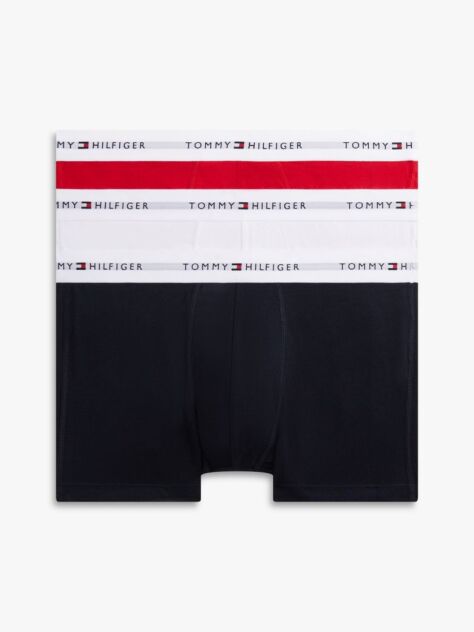 Multi 3-Pack Signature Repeat Logo Waistband Trunks  Men