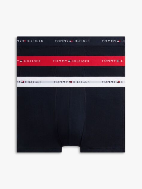 Multi 3-Pack Signature Repeat Logo Waistband Trunks  Men
