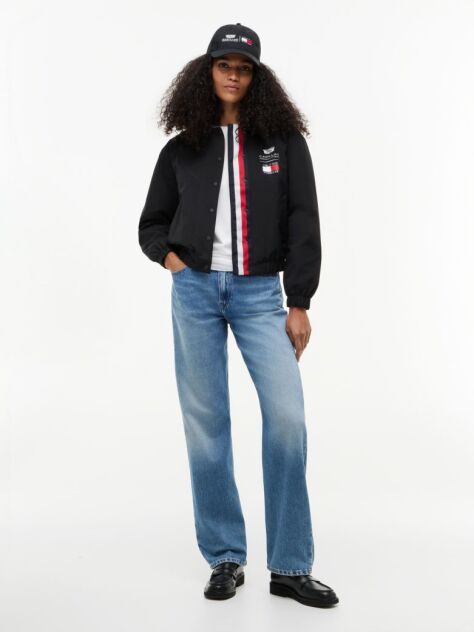 Black TH x Cadillac Formula 1® Team Logo Coach Jacket  Women