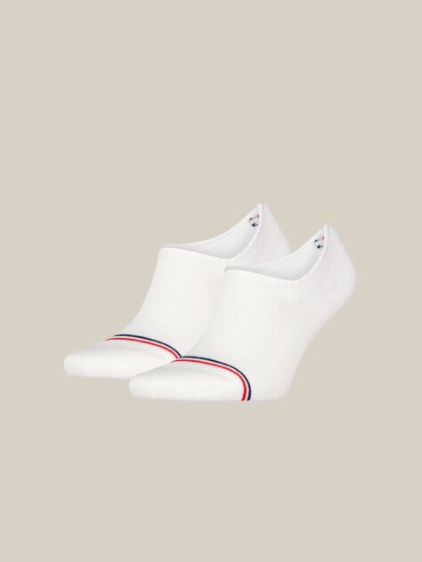 White Unisex Invisible footie socks 2 pack  Unisex