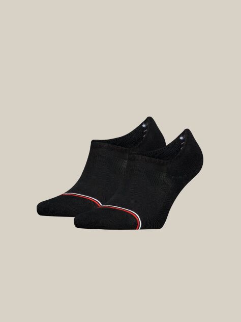Black Unisex Invisible footie socks 2 pack  Unisex