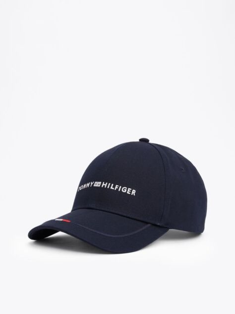Blue Six-Panel Logo Embroidery Baseball Cap  Men