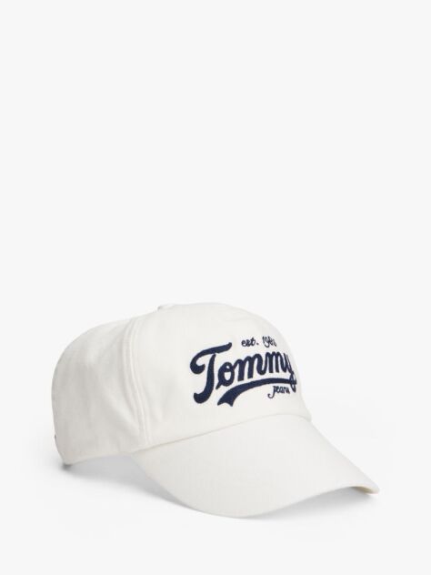 White Logo Embroidery Baseball Cap  Men