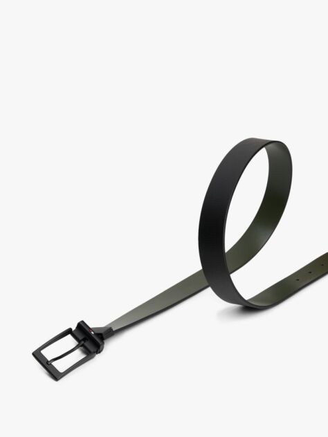 Black Leather Belt  Men