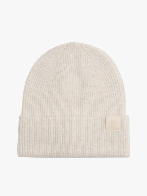 Beige TH Heritage Script Beanie  Women