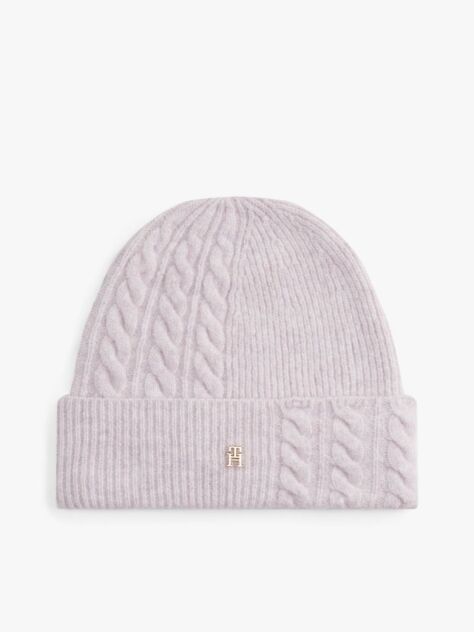 Purple Chic Fluffy Beanie With Wool  Women