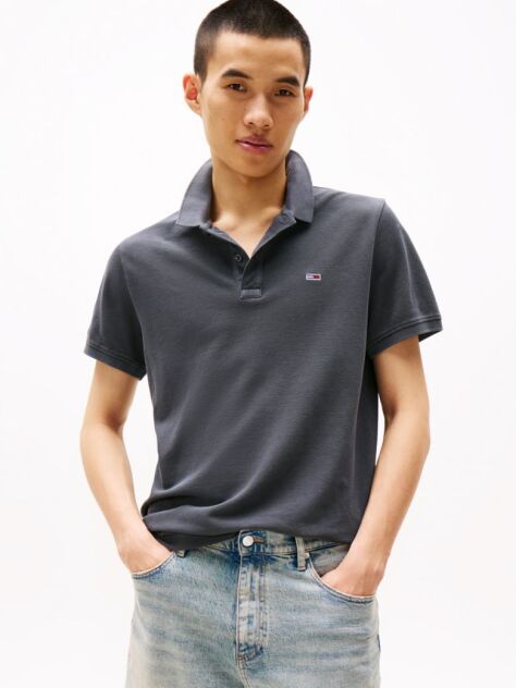 Black Slim Fit Polo Shirt  Men