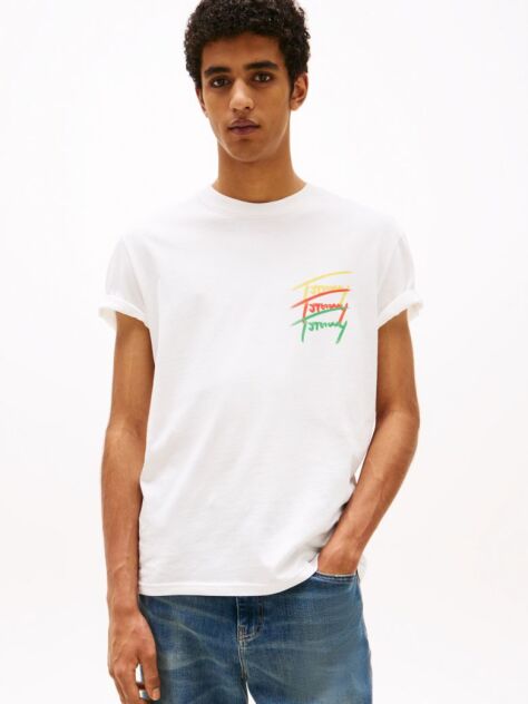Μπεζ T-Shirt Με Λογότυπο  Άνδρες