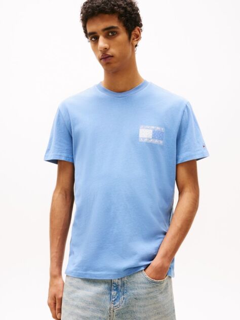 Blue Paisley Back Logo T-Shirt  Men