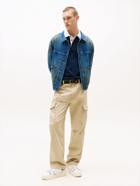Beige Otis Cargo Trousers  Men