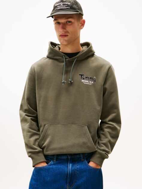 Green Logo Terry Hoody  Men