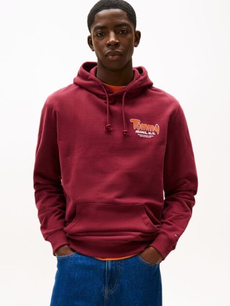 Red Logo Terry Hoody  Men