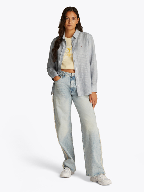 Multi Relaxed Linen Shirt  Women