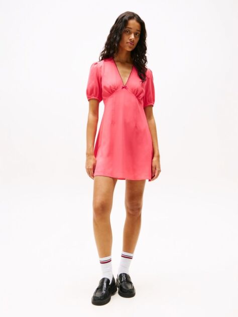 Pink Crepe Mini Dress  Women