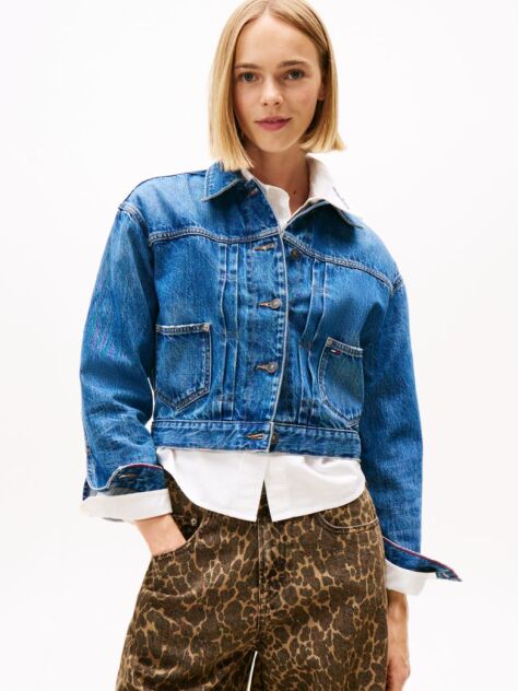 Denim Πλισέ Denim Trucker Τζάκετ  Γυναίκες