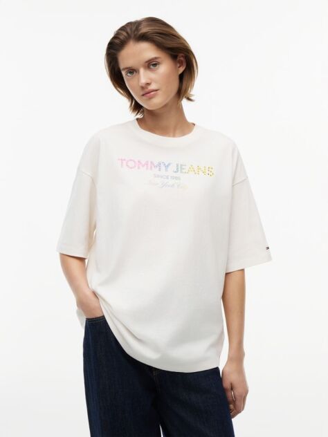 White Washed Oversized Jersey T-Shirt  Women