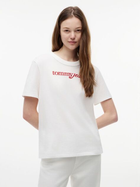 White Relaxed Jersey T-Shirt  Women
