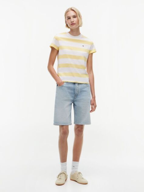 Multi Βαμβακερό T-Shirt Με Σημαία  Γυναίκες