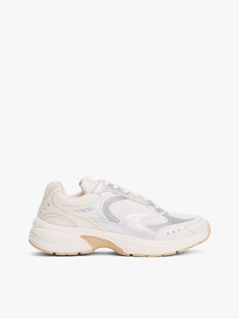 Multi Mixed Texture Archive Runner Trainers  Women