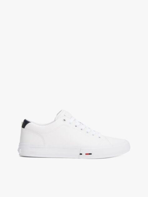 Multi Leather Logo Lace-Up Trainers  Men