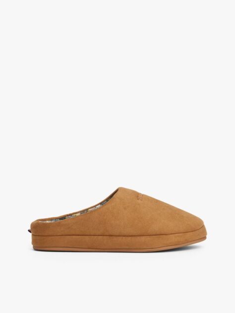 Khaki Logo Warm Lined Slippers  Men