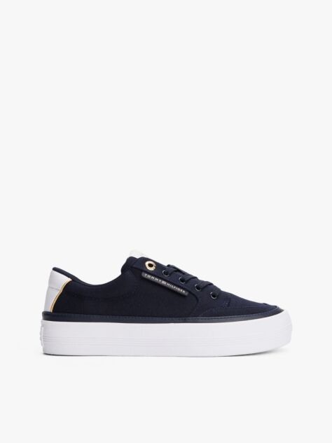 Blue Contrast Trim Trainers  Women