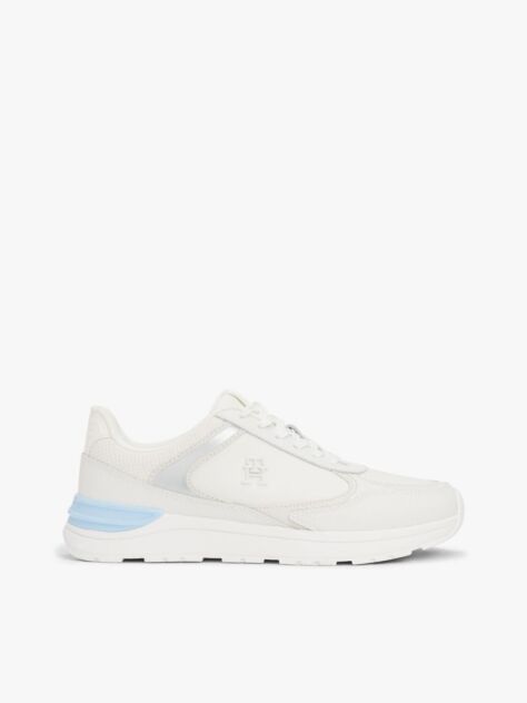 Multi Leather Mixed Texture Trainers  Women