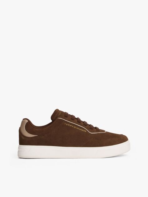 Brown Suede Cupsole Trainers  Women