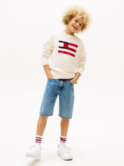 Blue Straight Leg Denim Shorts  Boys