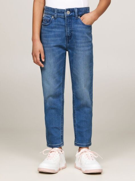 Denim Essential Tapered Τζιν Με Ξεθωριασμένο Φινίρισμα  Κορίτσια