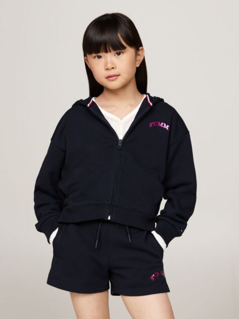 Blue Varsity Back Logo Hoody  Girls