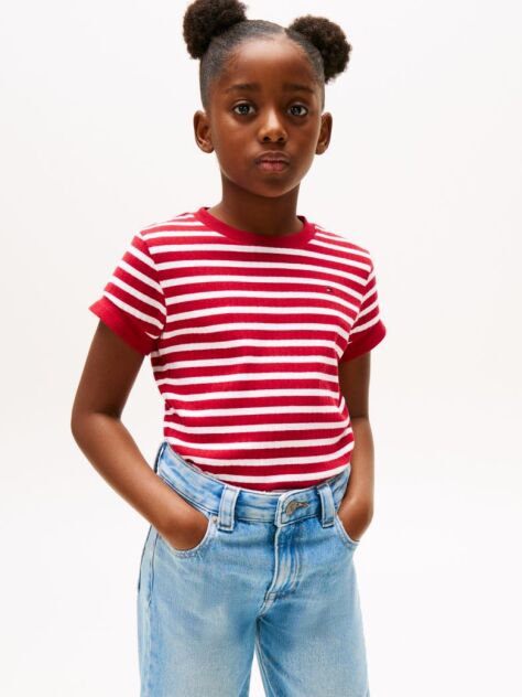 Multi Stripe Extra Slim T-Shirt  Girls