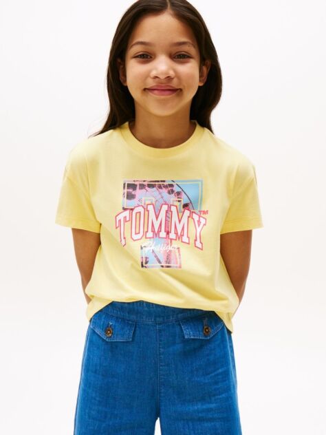 Yellow Heart Graphic Relaxed T-Shirt  Girls