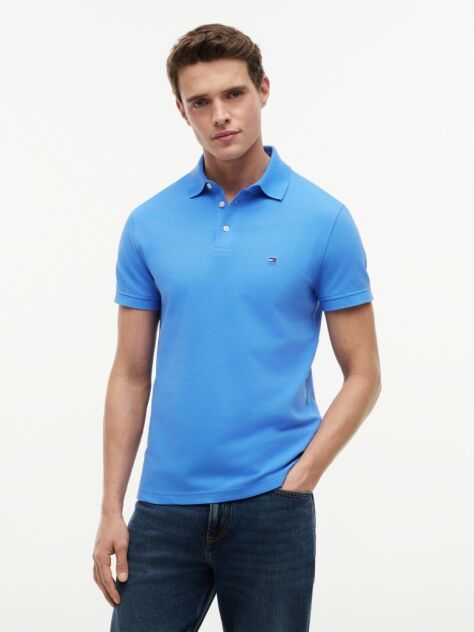 Blue 1985 Organic Cotton Slim Fit Polo  Men