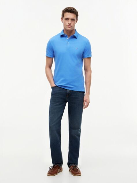 Blue 1985 Organic Cotton Slim Fit Polo  Men