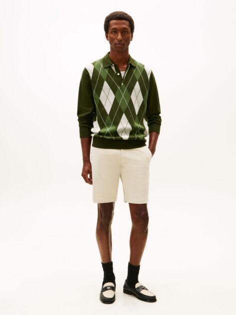 White Essential 1985 Organic Cotton Bermuda Shorts  Men