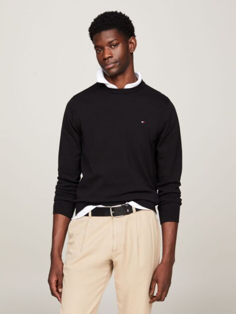 Black 1985 Crew Neck Sweater  Men