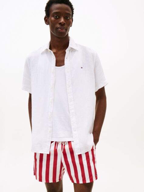 White Washed Pure Linen Shirt  Men