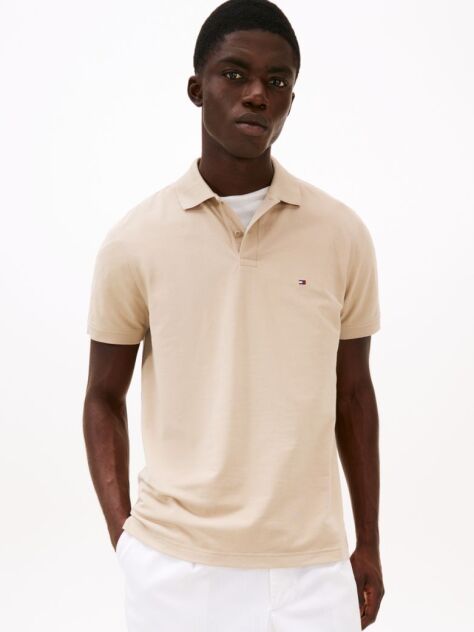 Beige Moisture Wicking Pique Regular Polo Shirt  Men