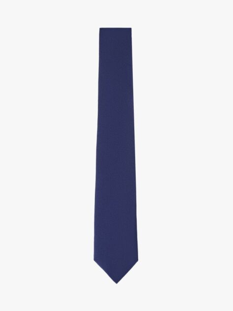 Blue Pure Silk Jacquard Unicolour Tie  Men