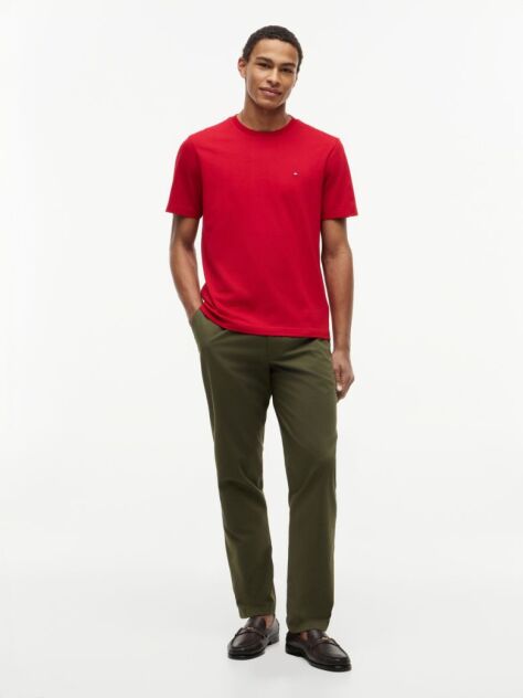 Red Flag Embroidery T-Shirt  Men