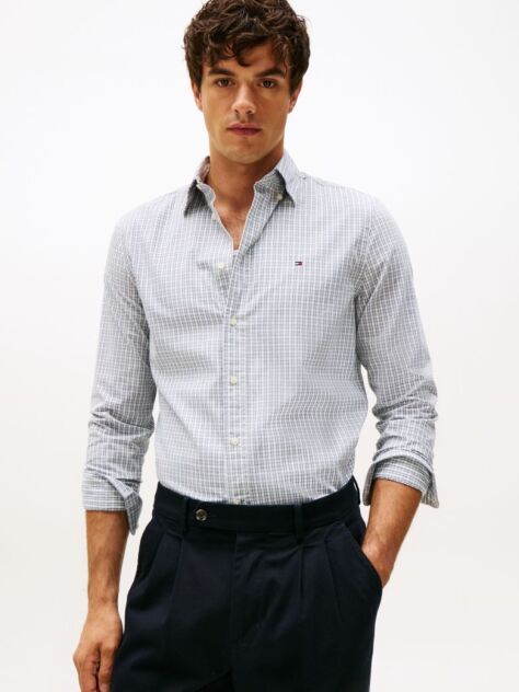 Multi TH Flex Regular Fit Tartan Shirt  Men